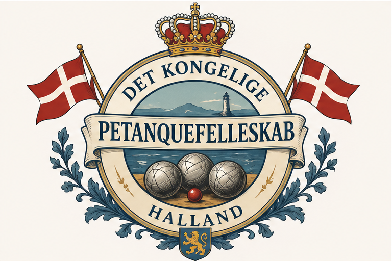 Det Kongelige Petanquefelleskab Det Kongelige Petanquefelleskab klubbemblem